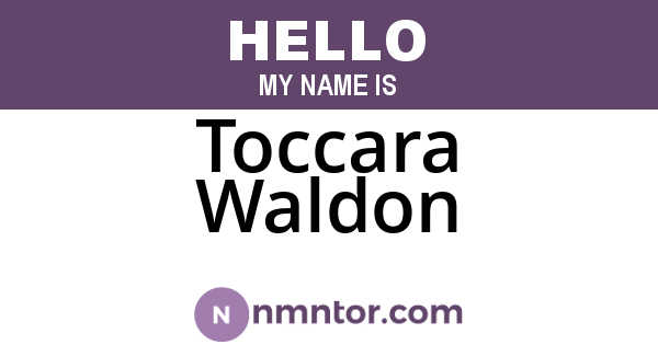 Toccara Waldon