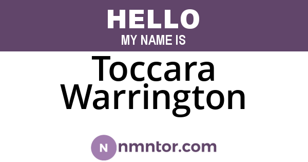 Toccara Warrington