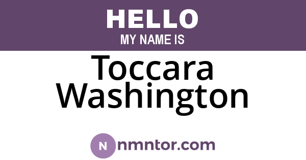 Toccara Washington