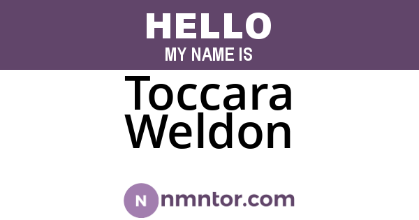 Toccara Weldon