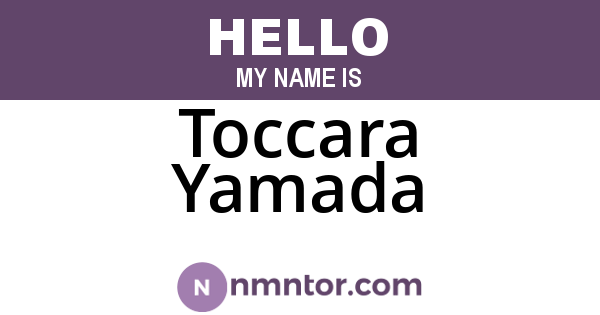 Toccara Yamada