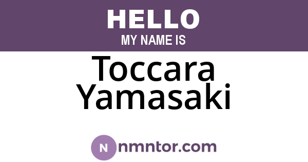 Toccara Yamasaki