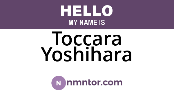 Toccara Yoshihara