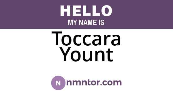 Toccara Yount