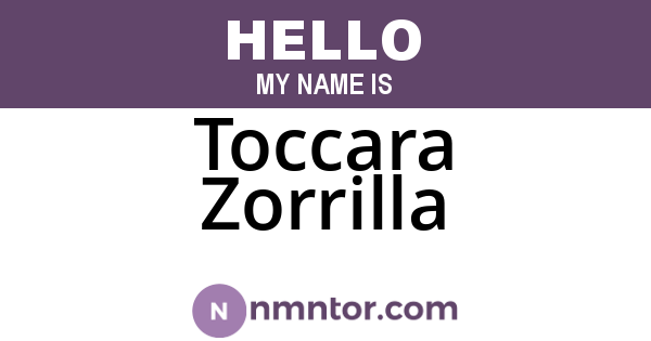 Toccara Zorrilla