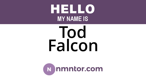 Tod Falcon