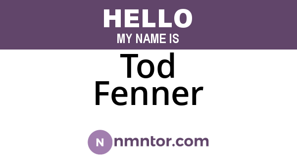 Tod Fenner