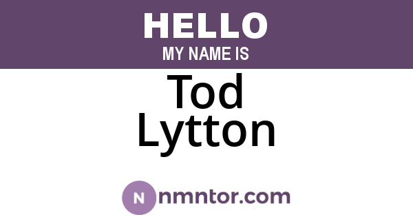 Tod Lytton