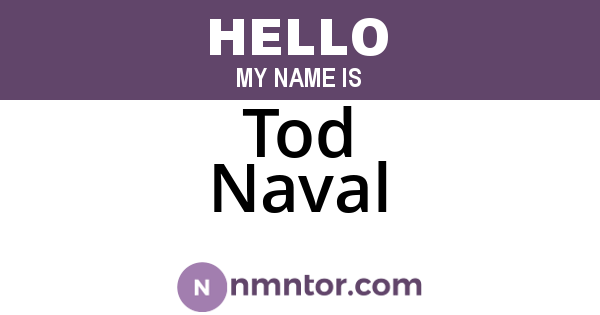 Tod Naval