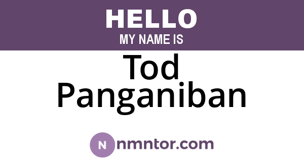 Tod Panganiban