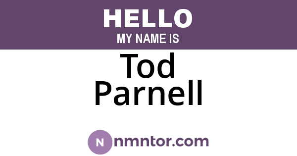 Tod Parnell