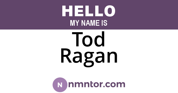 Tod Ragan