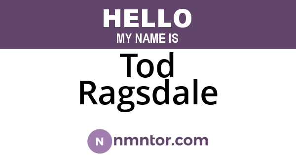 Tod Ragsdale