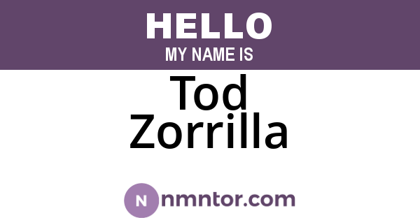 Tod Zorrilla
