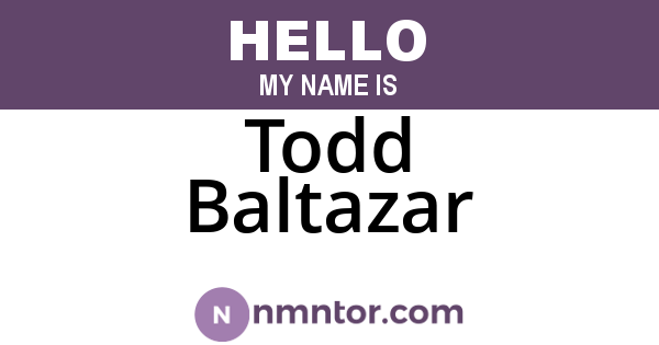 Todd Baltazar