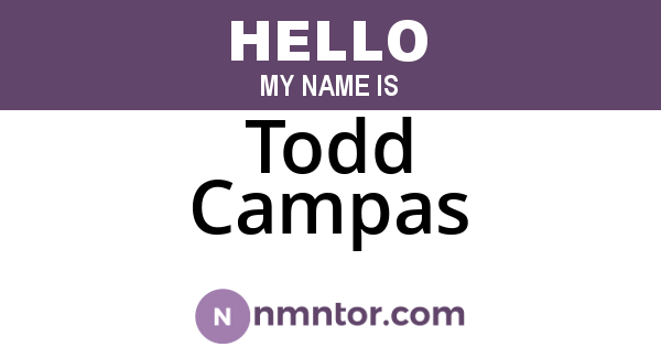 Todd Campas