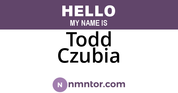 Todd Czubia