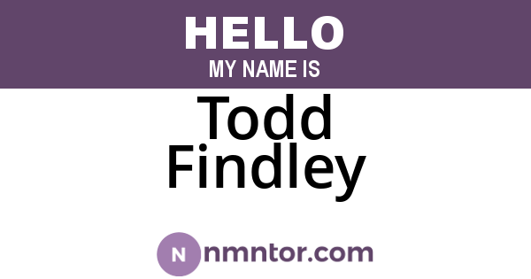 Todd Findley
