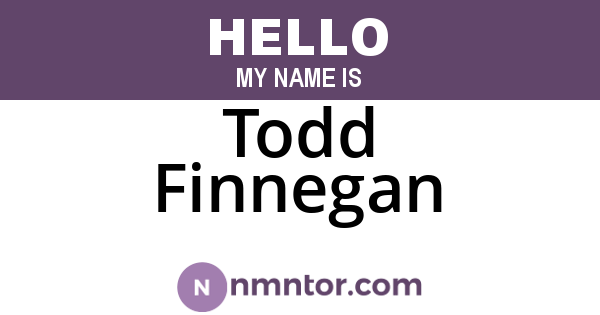 Todd Finnegan