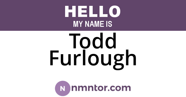 Todd Furlough