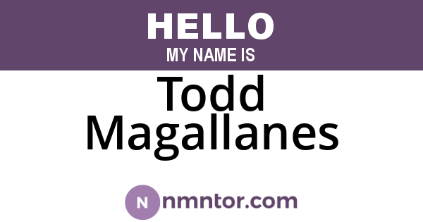 Todd Magallanes