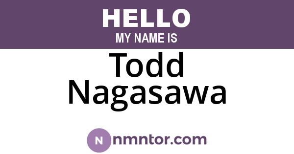 Todd Nagasawa