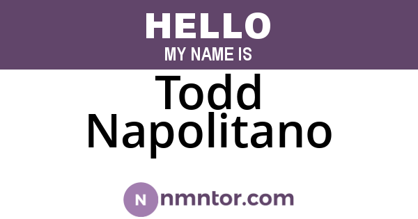 Todd Napolitano