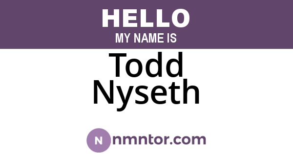 Todd Nyseth