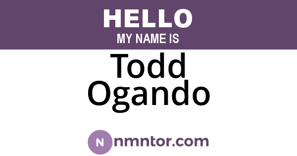 Todd Ogando