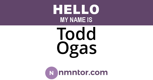 Todd Ogas