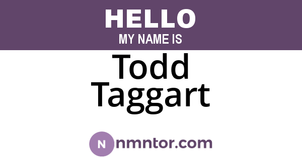 Todd Taggart