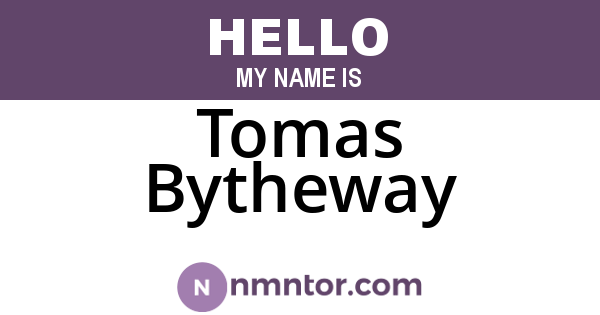Tomas Bytheway