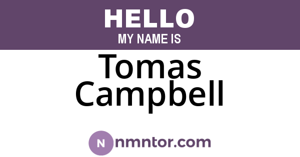 Tomas Campbell
