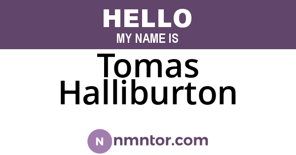 Tomas Halliburton