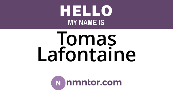 Tomas Lafontaine