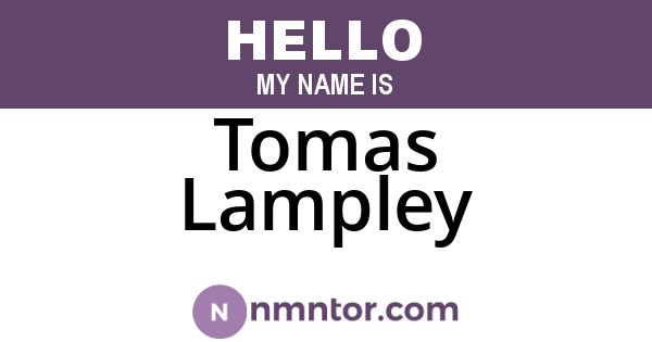 Tomas Lampley
