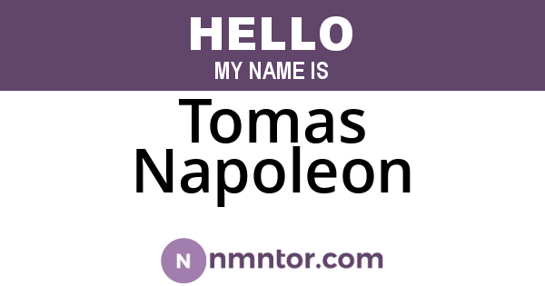Tomas Napoleon