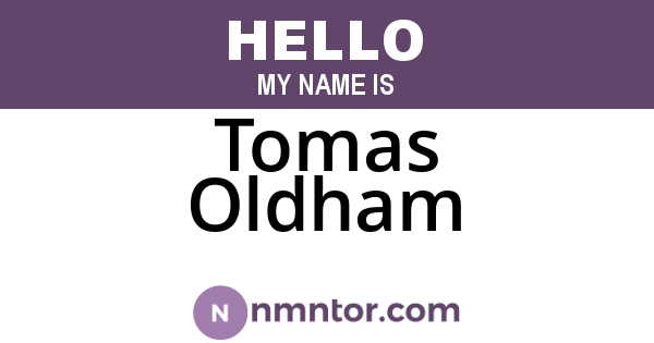 Tomas Oldham
