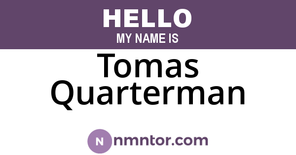 Tomas Quarterman