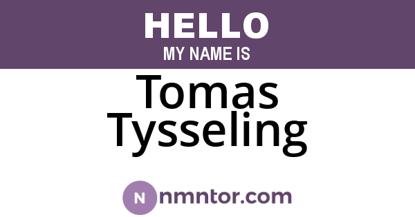 Tomas Tysseling