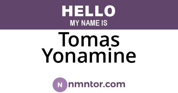 Tomas Yonamine