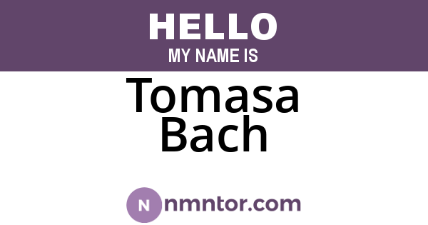Tomasa Bach