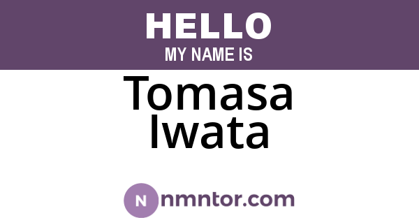 Tomasa Iwata