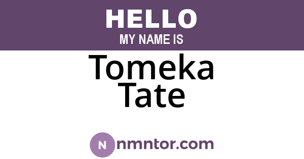 Tomeka Tate
