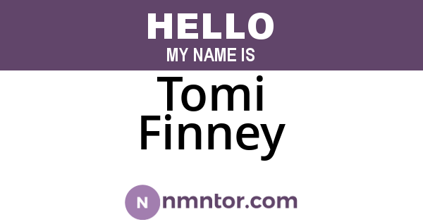 Tomi Finney