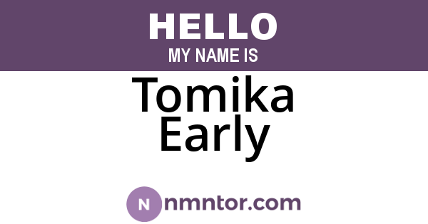 Tomika Early