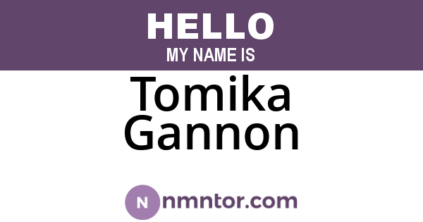 Tomika Gannon
