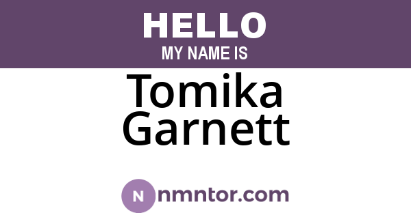 Tomika Garnett