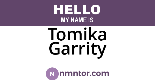 Tomika Garrity