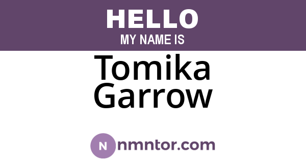 Tomika Garrow